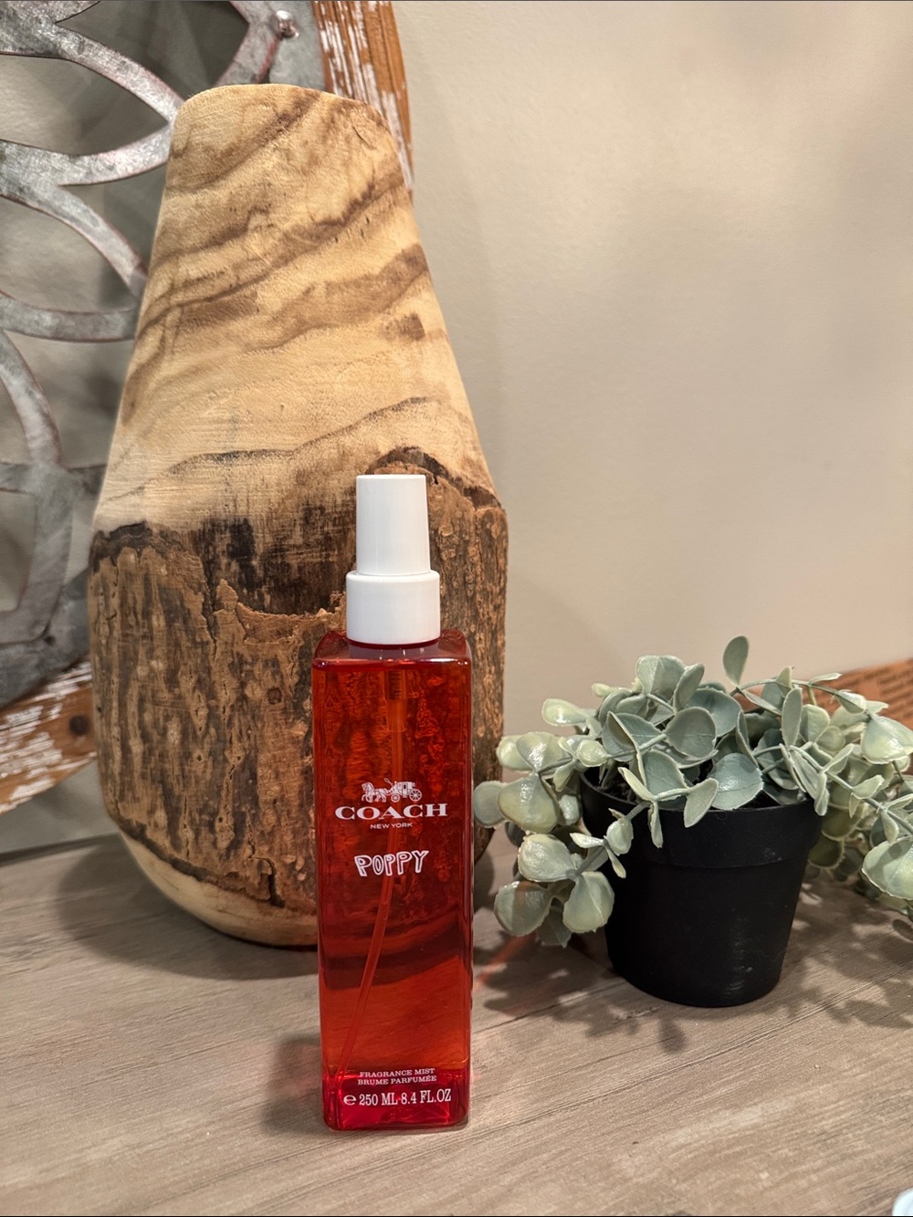 Coach Poppy Fragrance Mist Bottle— Red Spray Bottle